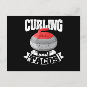 Carte Postale Curling et tacos Drôle curling mexicain
