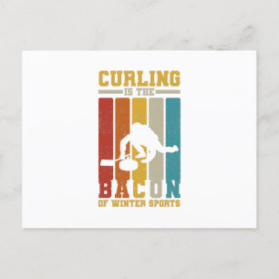 Carte Postale Curling players