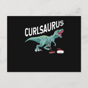 Carte Postale Curlsaurus Curling Saurus Dinosaur Curling Iron