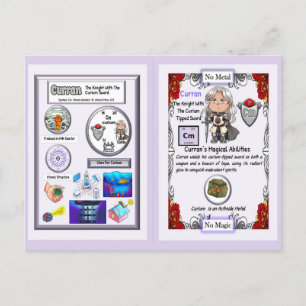 Carte Postale Curran - Épée Curium du chevalier