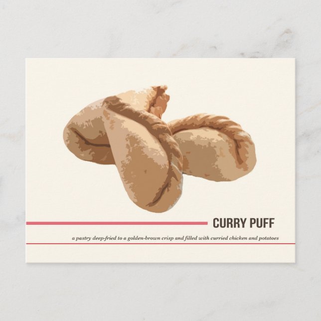 Carte postale Curry Puff (Devant)