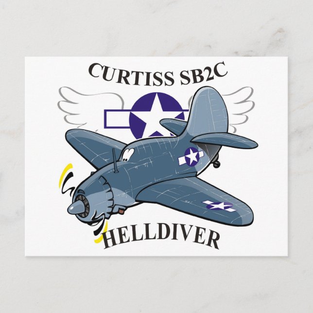 Carte Postale curtiss sb2c helldiver (Devant)
