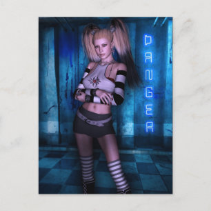 Carte Postale Curves dangereuses Gothic Girls™ Imaginaire Pinup