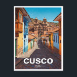 Carte Postale Cusco Pérou Voyage<br><div class="desc">Cusco, ancienne capitale de l'Empire Inca, est un mélange fascinant d'histoire ancienne, de charme colonial et de culture andine vivante. Nichée en hauteur dans les Andes péruviennes, à 3 400 mètres d'altitude, la ville est une porte d'entrée du Machu Picchu légendaire classé au patrimoine mondial de l'UNESCO. Ses rues pavées...</div>
