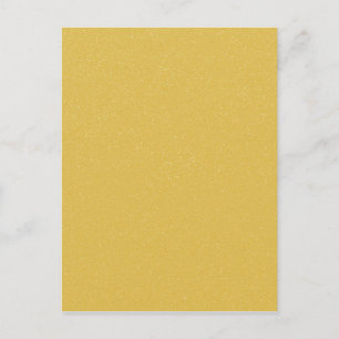 Carte Postale Custard YELLOW with fine faux Glitter