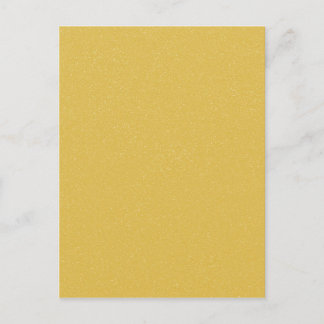 Carte Postale Custard YELLOW with fine faux Glitter