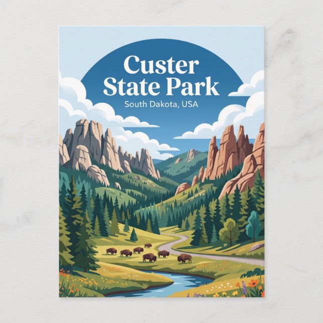 Carte Postale Custer State Park États-Unis (Devant)