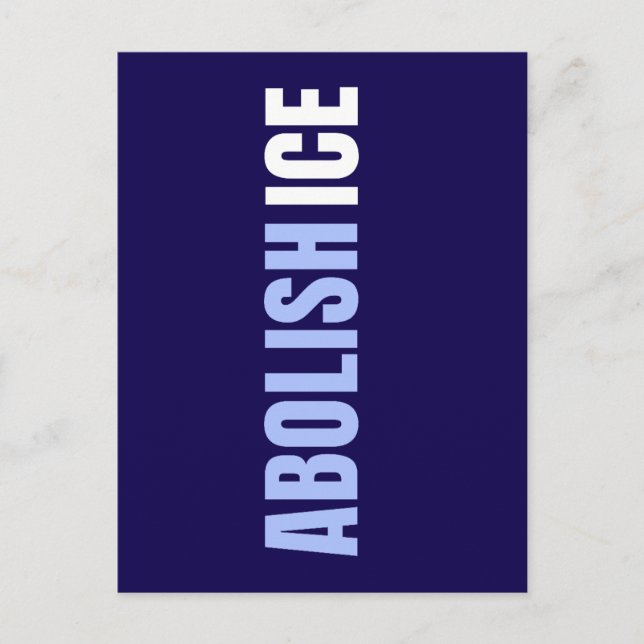 Carte Postale Custom Anti Abolish ICE Political Postcard (Devant)