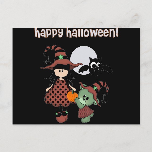 Carte Postale Custom Happy Halloween (Devant)