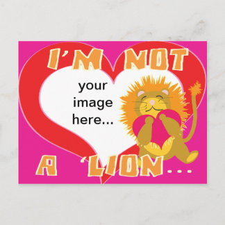 Carte Postale Custom I'm not a Lion Postcard