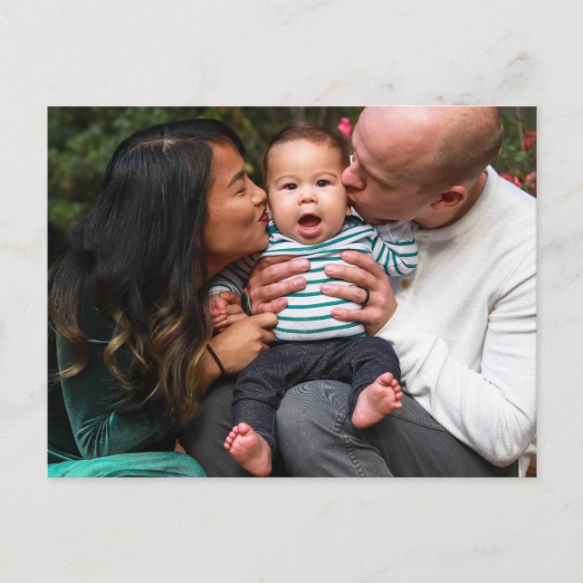 Carte Postale Custom Photo Personalized Family (Devant)
