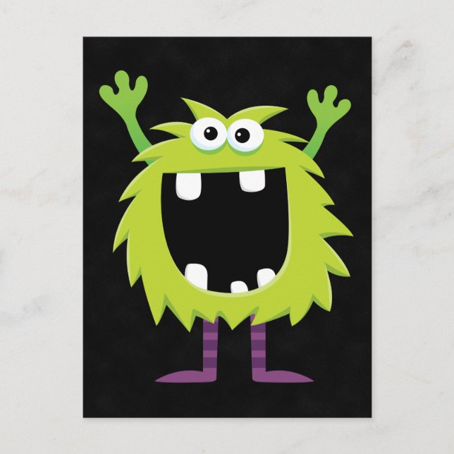 Carte Postale Custom Retro Monster (Devant)