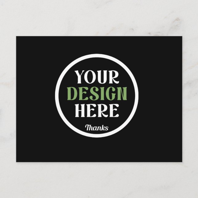 Carte Postale custom, unique, sleek & minimalist hershey®'s kiss (Devant)