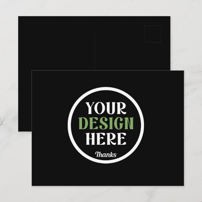 Carte Postale custom, unique, sleek & minimalist hershey®'s kiss (Devant / Derrière)