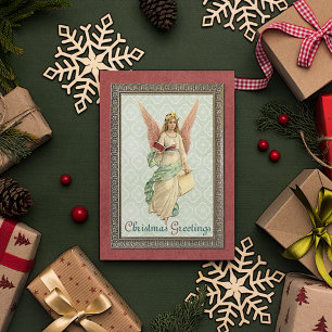 Carte Postale Custom Vintage Antique Holiday Seasons Greetings