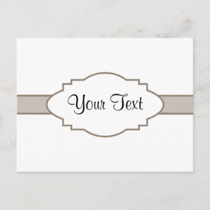 Carte Postale Customise-Le ! Plaque