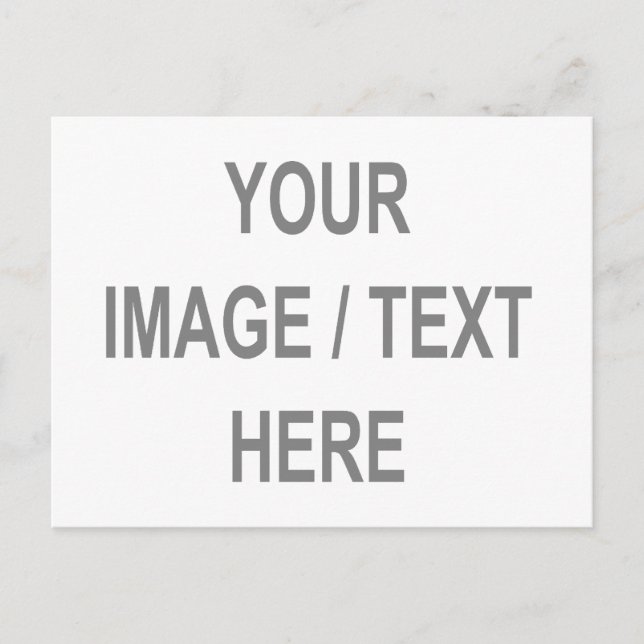 Carte Postale Customisé Votre Image-Texte Ici (Devant)