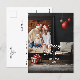 Carte Postale Customisez le cadre de Noël avec votre photo