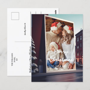 Carte Postale Customisez le cadre de Noël avec votre photo