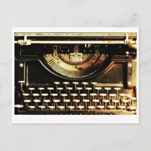 Carte Postale Customizable antique typewriter postcard