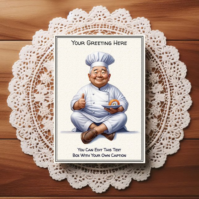 Carte Postale Customizable Any Occasion Cooking / Chef Postcard (Créateur téléchargé)