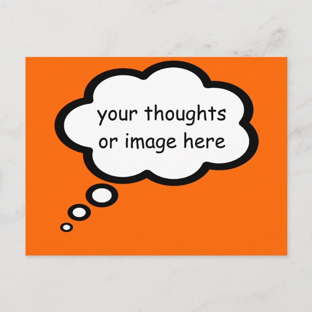 Carte Postale customize thought (Devant)