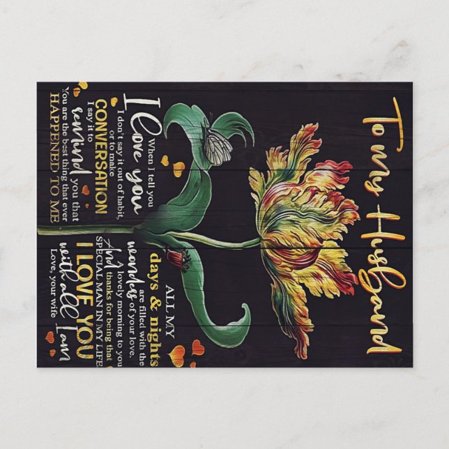 Carte Postale Customized Gift For Husband | Best gift for man (Devant)