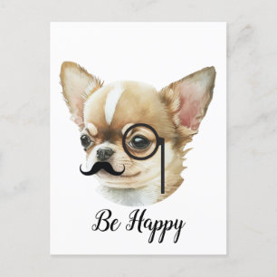 Carte Postale Cute Amoureux des chiens Chihuahua