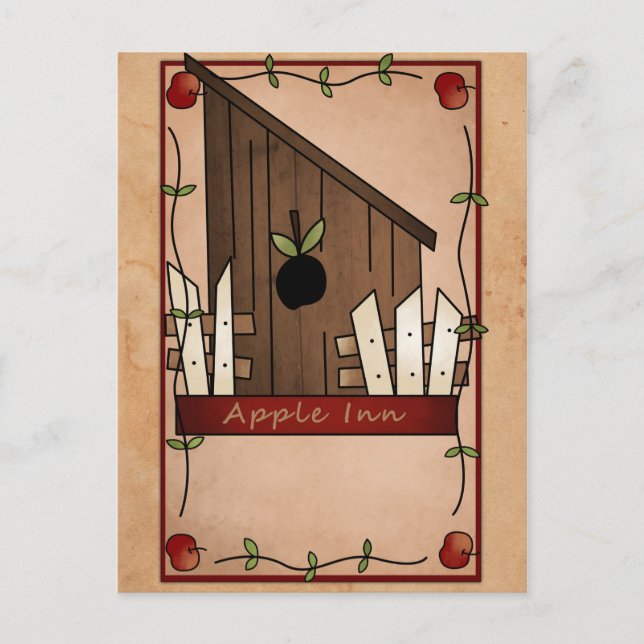 Carte postale Cute Apple Inn (Devant)
