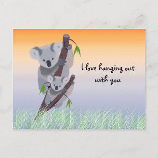 Carte Postale Cute Australian Koala Bear