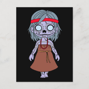 Carte Postale Cute Autochtone Australien Zombie