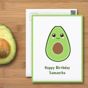 Carte Postale Cute Avocado