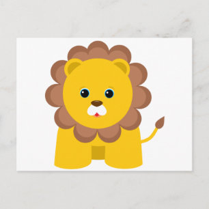 Carte Postale Cute Baby Lion