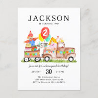 Cute Barnyard Animaux Camion Enfants Ferme Anniver