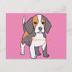 Carte Postale Cute Beagle