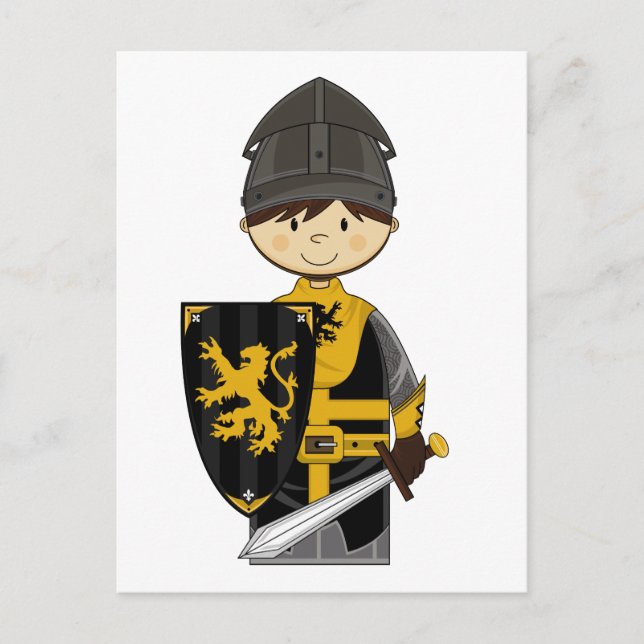 Carte postale Cute Black Knight (Devant)