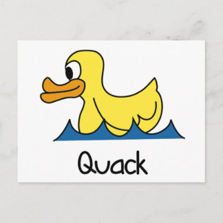 Carte Postale Cute Canard