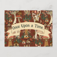 Cute Champignons rouges Fairytale Moving Faire-par