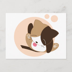 Carte Postale Cute chat