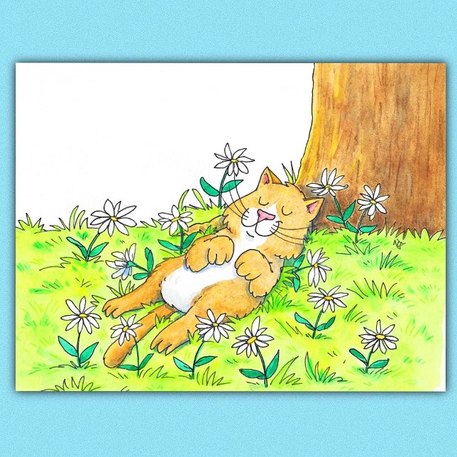 Carte Postale Cute chat (Créateur téléchargé)