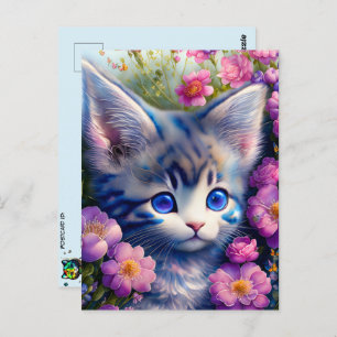 Carte Postale Cute chaton, Post-croisement