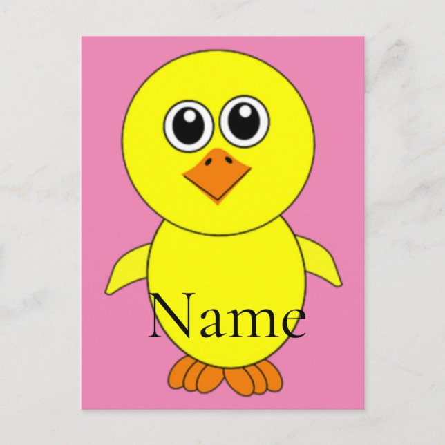 Carte Postale Cute Chick Thunder_Cove (Devant)