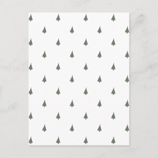 Carte Postale Cute Christmas Tree Merry Christmas Card. (Devant)