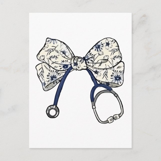 Carte Postale Cute Coquette Bow Coquette Bow Nurse Nurse (Devant)