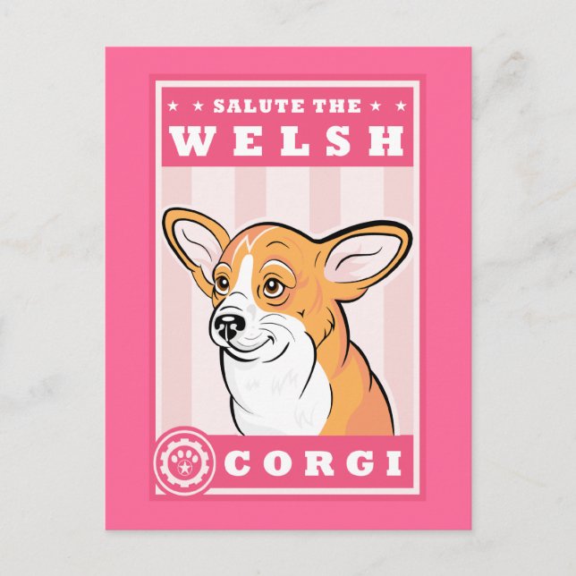 Carte postale Cute Corgi (Devant)