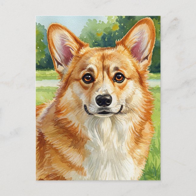 Carte postale Cute Corgi Welsh Corgi Queen (Devant)