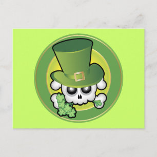 Carte Postale Cute crâne irlandais