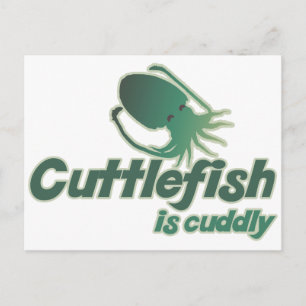 Carte Postale Cute Cuttlefish veut juste se câliner