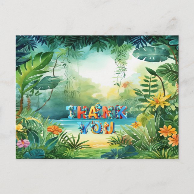 Carte postale Cute Dinosaur (Devant)