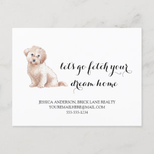 Carte Postale Cute Dog Immobilier Acheter Marketing